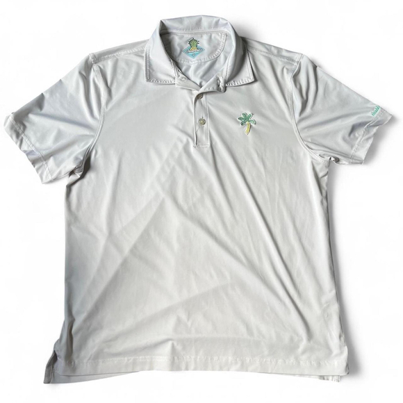 No Brand Other - Chubbies Golf Polo White Print Preppy Performance Shirt Men’s Size Medium